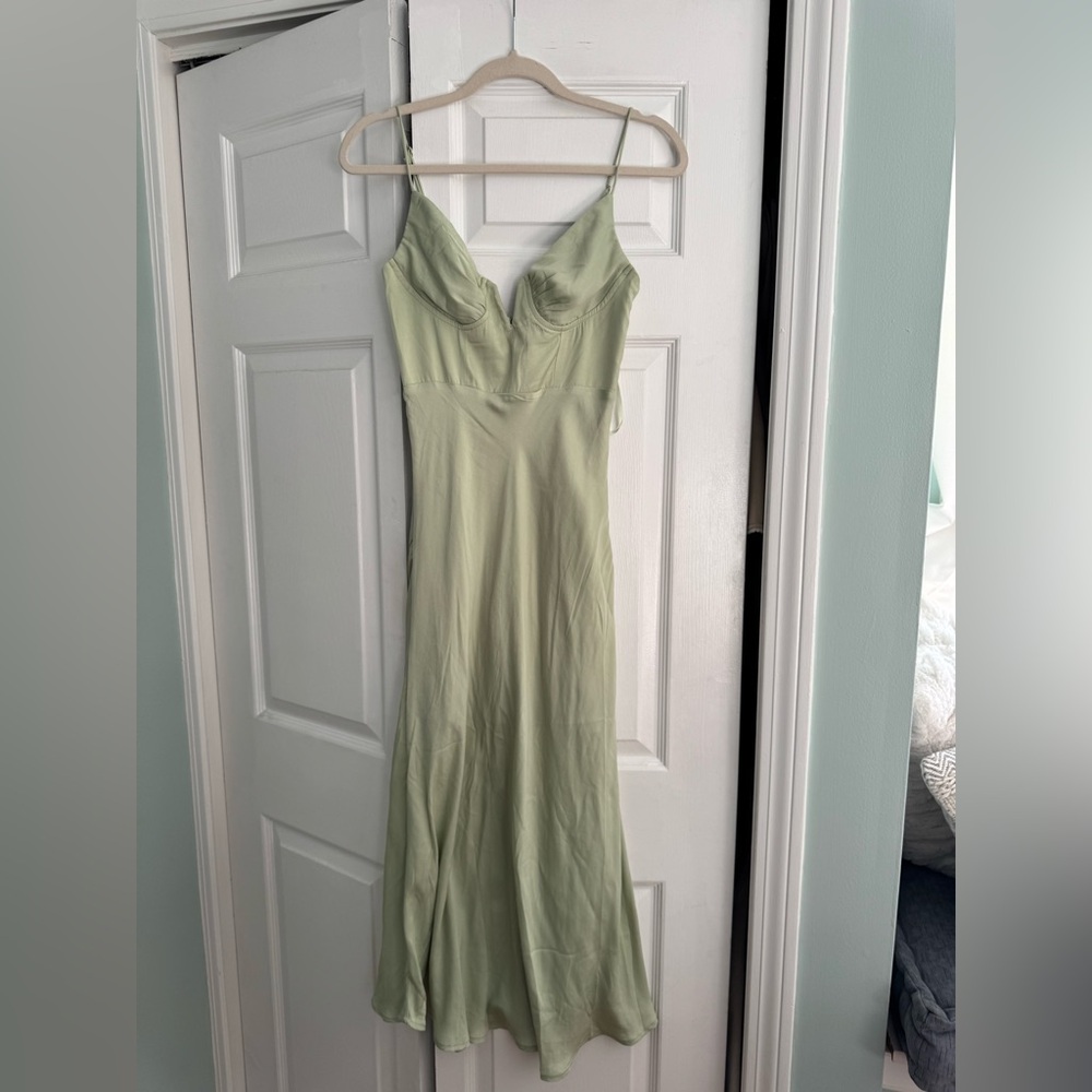 Beautiful Green Petal and Pup Dress